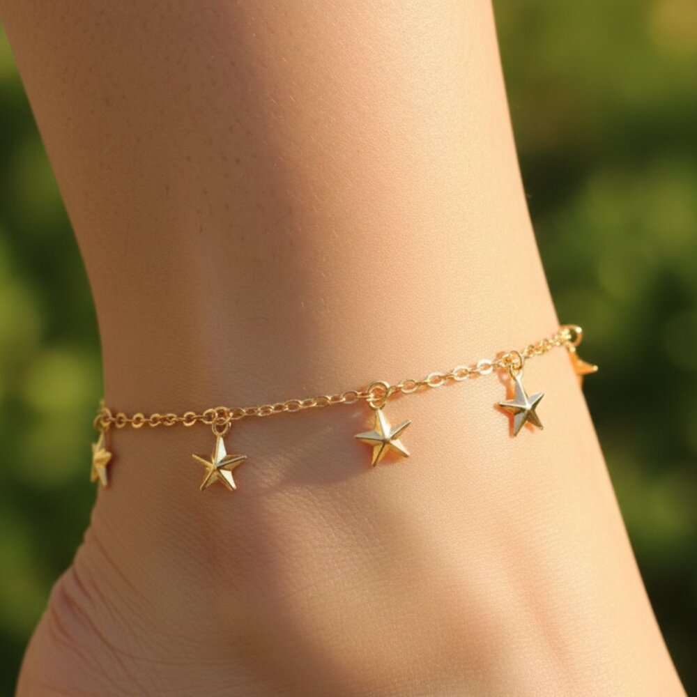 "Minimalist Anklet, Sleek & Modern Design, Women’s Fashion, YC110226-A
